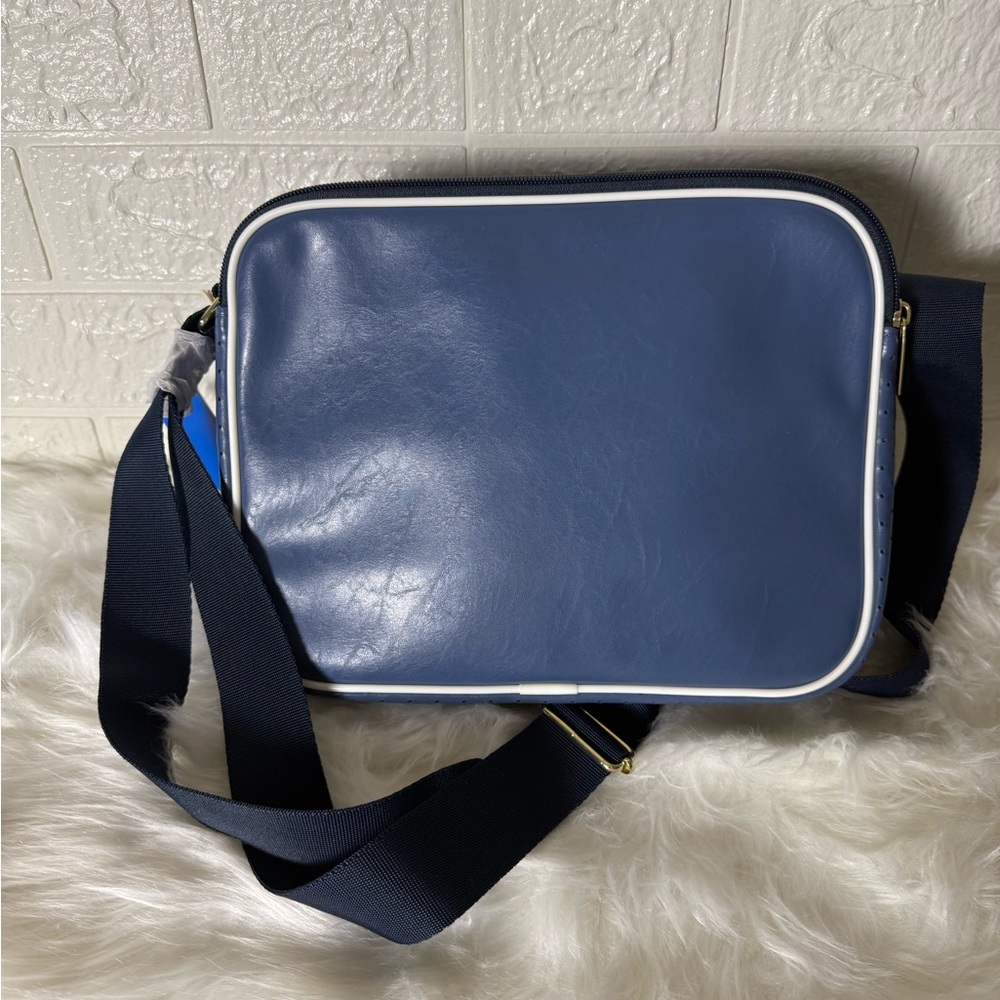 Adidas Blue Crossbody Bag with White Accents - Picture 2 of 3